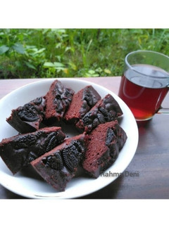Foto resep Brownies Topping Oreo