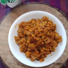 Bottle gourd sabzi A picture of Bottle gourd sabzi.