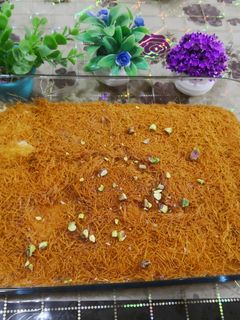 صورة لوصفة البسبوسة بالشعيرية باكستانية 😋