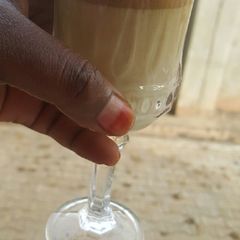 A picture of Dalgona coffee.