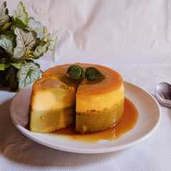 Cheese Cake Kukus Caramel Matcha-レシピのメイン写真