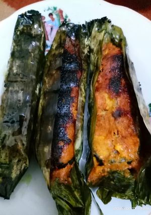 Foto resep Pepes ikan patin bakar