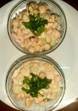 A picture of Chana chat(chickpea salad)😊 #cookpad #mycookbook.