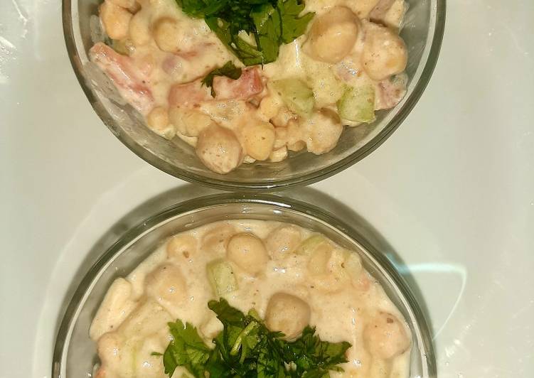 Recipe of Homemade Chana chat(chickpea salad)😊 #cookpad #mycookbook
