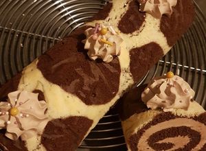 Une photo de Gâteau Roulé à la crème au beurre