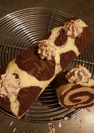 Une photo de Gâteau Roulé à la crème au beurre