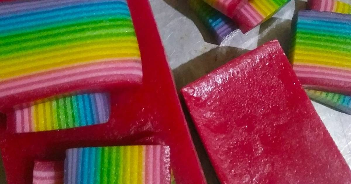 Resep Lapis Rainbow Tapioka Oleh Dewi Dharma - Cookpad