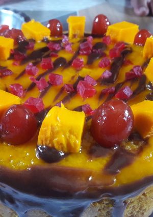 आम केक (Aam cake recipe in Hindi) रेसिपी मुख्य फोटो