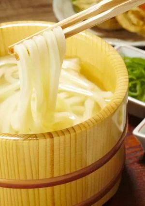 A picture of Authentic Gourmet Vegan Udon Noodles.