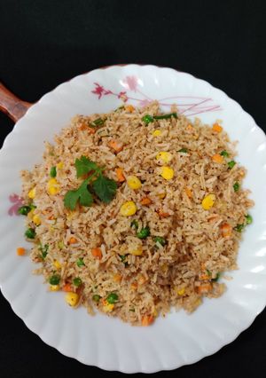 A picture of Corn fried rice.