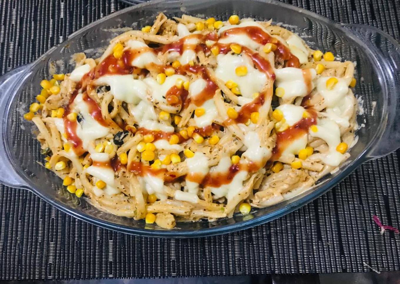 Creamy corn pasta