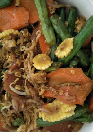Foto resep Tumis babycorn orak-arik telur