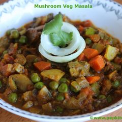 A picture of Mushroom Veg Masala.