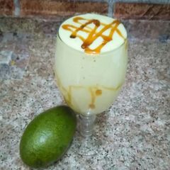 A picture of Avacado milkshake/ Avacado smoothie.