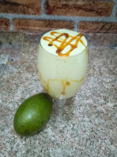 A picture of Avacado milkshake/ Avacado smoothie.