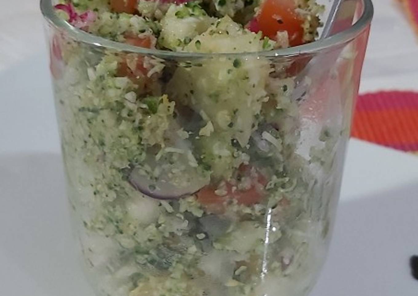 Steps to Make Super Quick Homemade Taboulé de brocoli