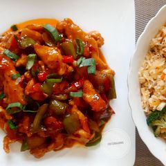 A picture of Chicken Manchurian.