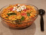 Shrimp with Orzo, Tomatoes, Spinach & Feta