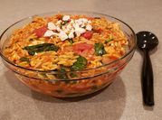 A picture of shrimp pasta