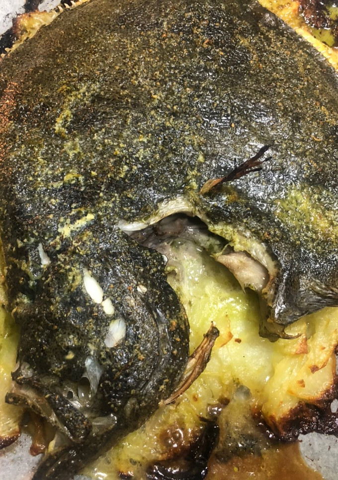 Una foto de Rodaballo al horno