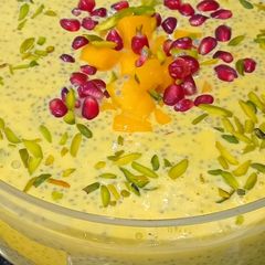A picture of Chia Mango Pudding.