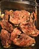 Cerdo horneado con champiñones