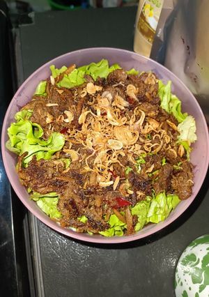 Foto resep Salad Sayur Daging Qurban