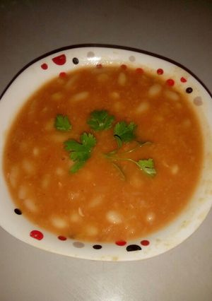 صورة لوصفة لوبيا بيضاء بدون لحم