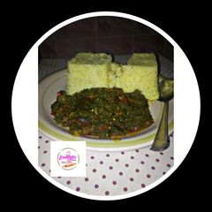 A picture of Tumeric rice with vegetable.