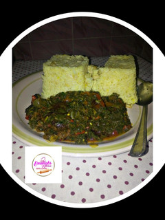 A picture of Tumeric rice with vegetable.