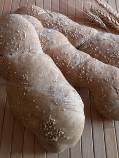 Foto di Trecce di pane alle "3 farine"