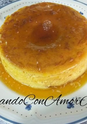 Una foto de Flan de Huevo