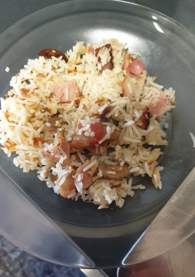 Una foto de Arroz basmati con salsa teriyaki