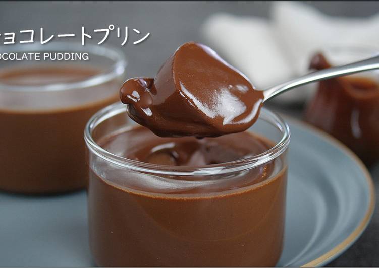 Recipe of Favorite No-Bake Double Chocolate Pudding 【Recipe Video】