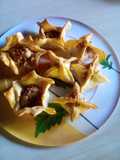 Pastelitos de dulce con crocante de maní