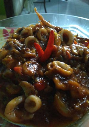 Foto resep Cumi Saus Padang