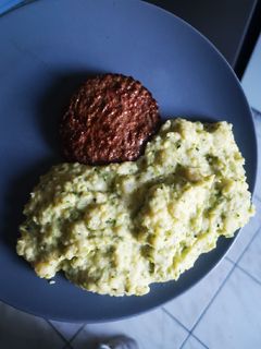 Une photo de Purée de courgettes au comté