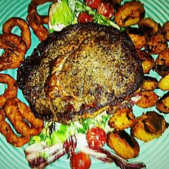 A picture of Tex's Steak & Potatoes 🐂🍲.