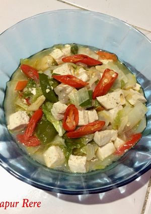 Foto resep Tumis sawi mix tahu putih