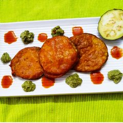 A picture of Egg Plant Pitta.
