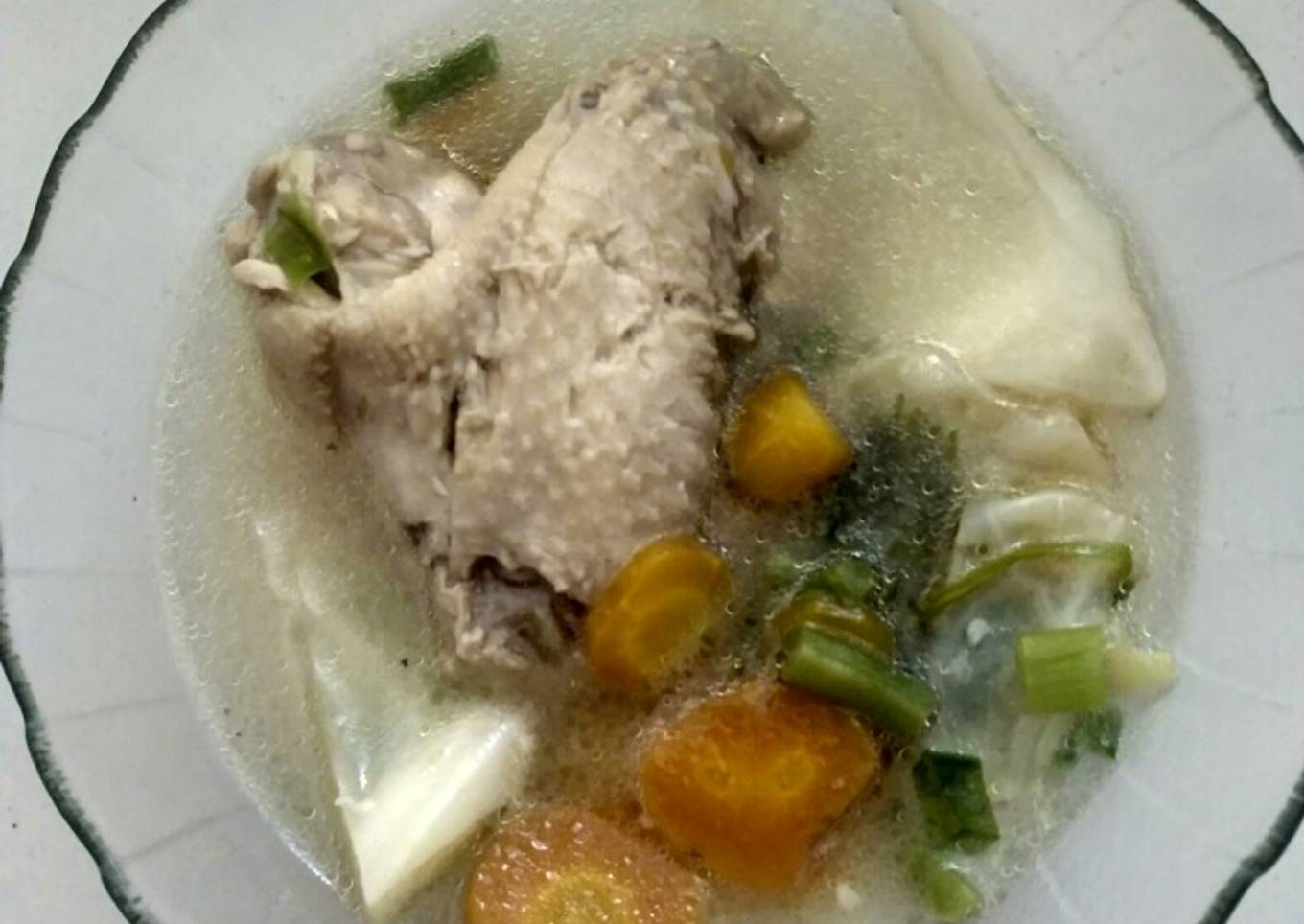 Sop Sayap Ayam Sederhana