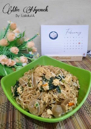 Foto resep Mie Nyemek Sawi Hijau