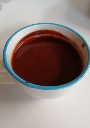 Una foto de Bebida de Chocolate caliente o frío de limón mandarina