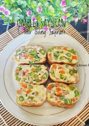 Foto resep Omelet Sayuran (Telur Gulung Sayuran)