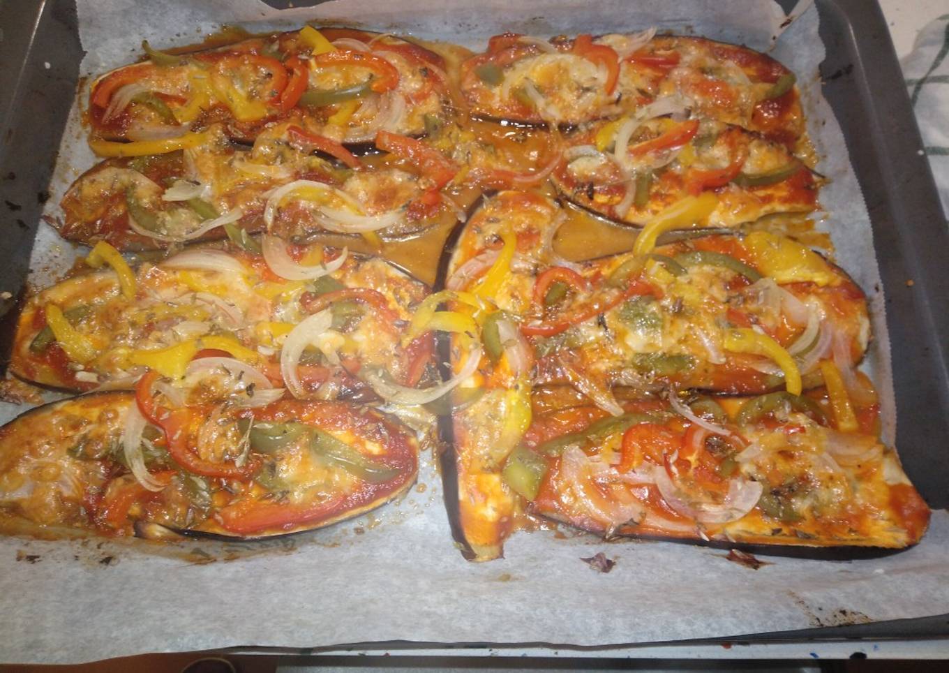Pizza de berenjena