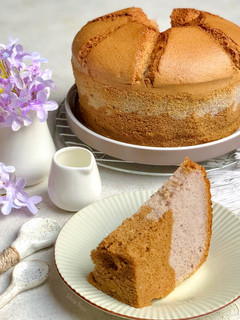Foto resep Choco Taro Chiffon Cake