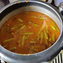 A picture of Drumstick curry.