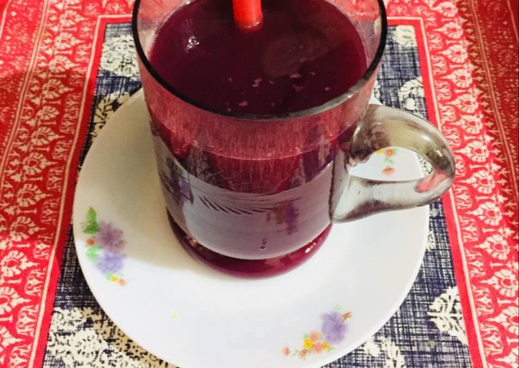 Steps to Make Any-night-of-the-week Fresh black berry juice