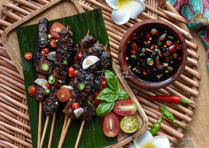 Resipi Sate Sedap Cicah Sambal Kicap Oleh Jeehan Kitchen - Cookpad