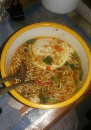 Foto resep Mie Kuah Pedas Ala kadarnya